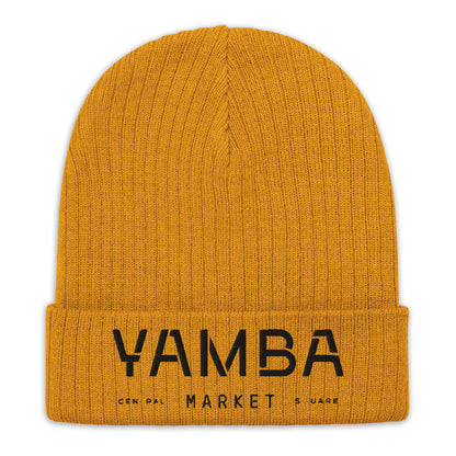 Yamba Market knit beanie (Black Logo)